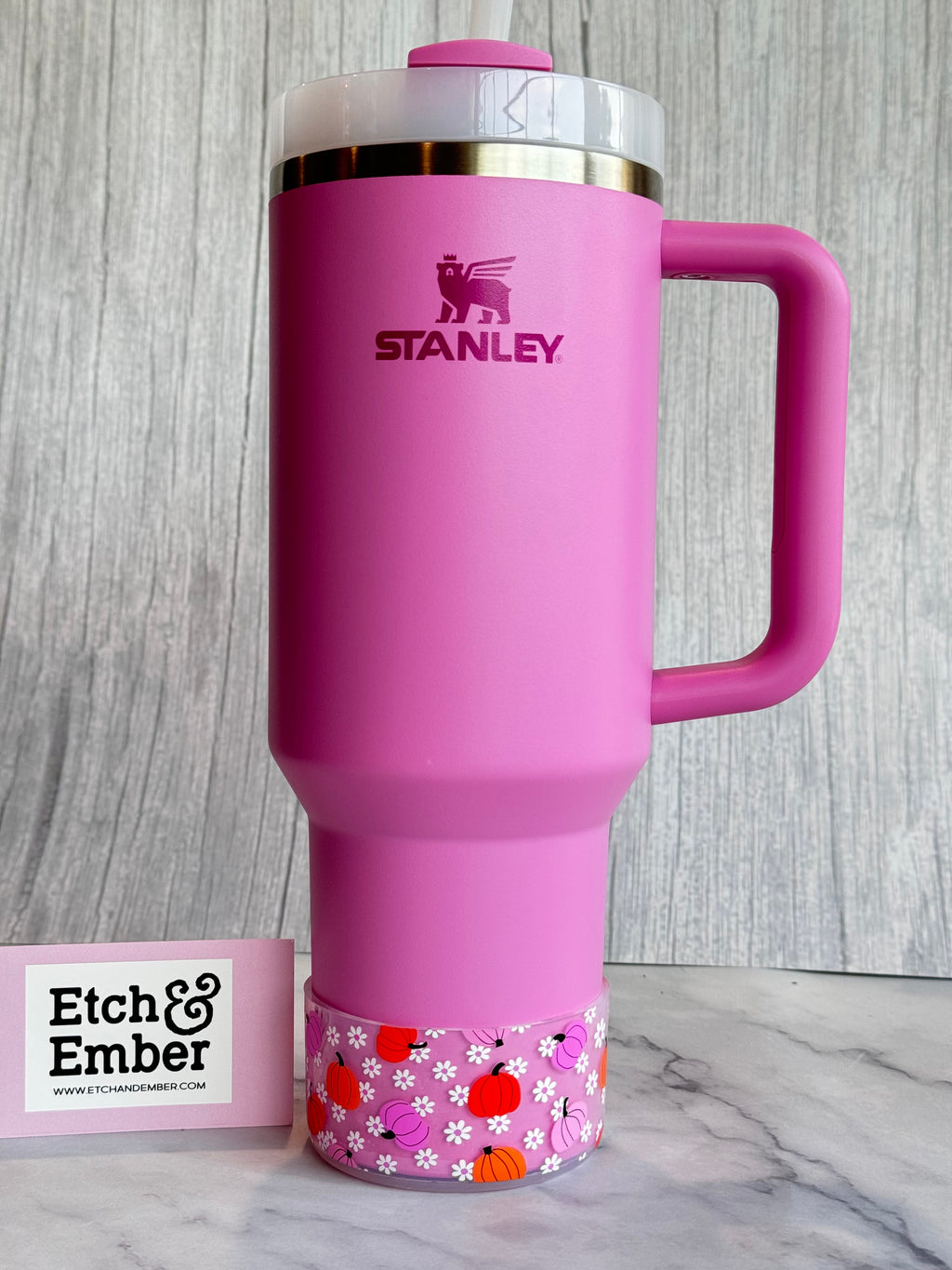 Floral Pink Pumpkins  Boot