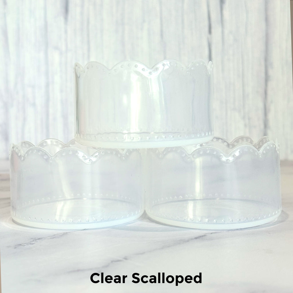 Clear Scalloped  Boot