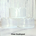 Clear Scalloped  Boot