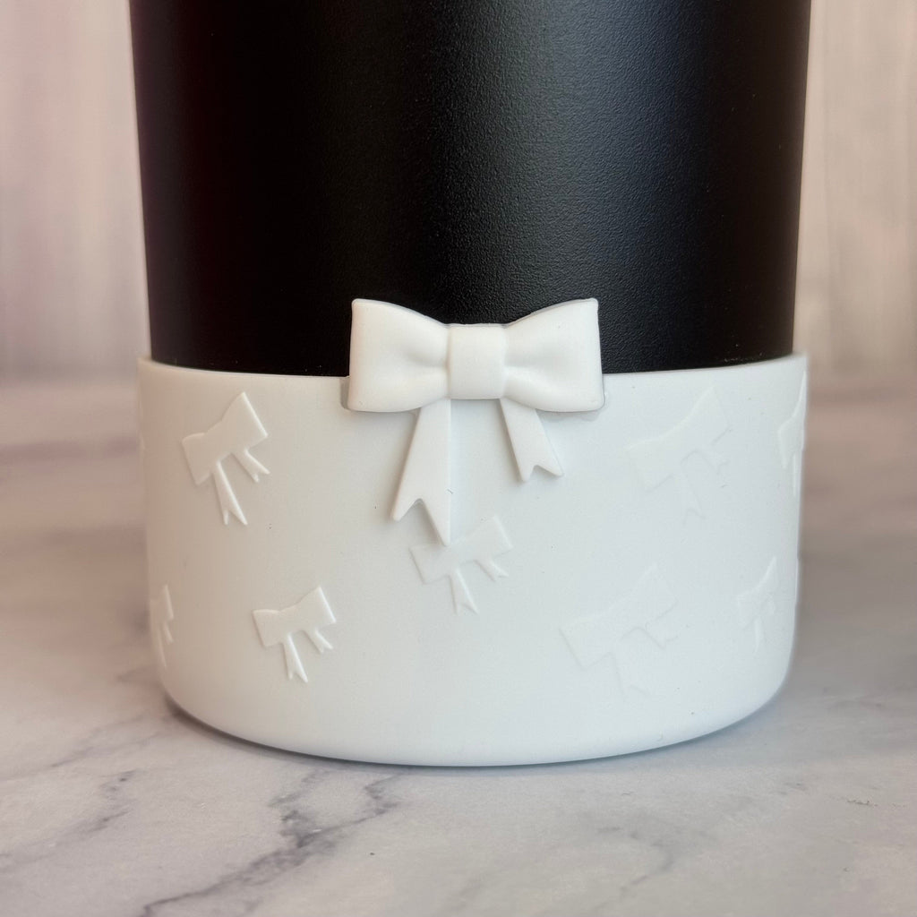 White Mini Bows  Boot