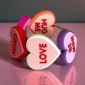 Conversation Heart Tumbler Bracelet - Tumbler Handle Charm