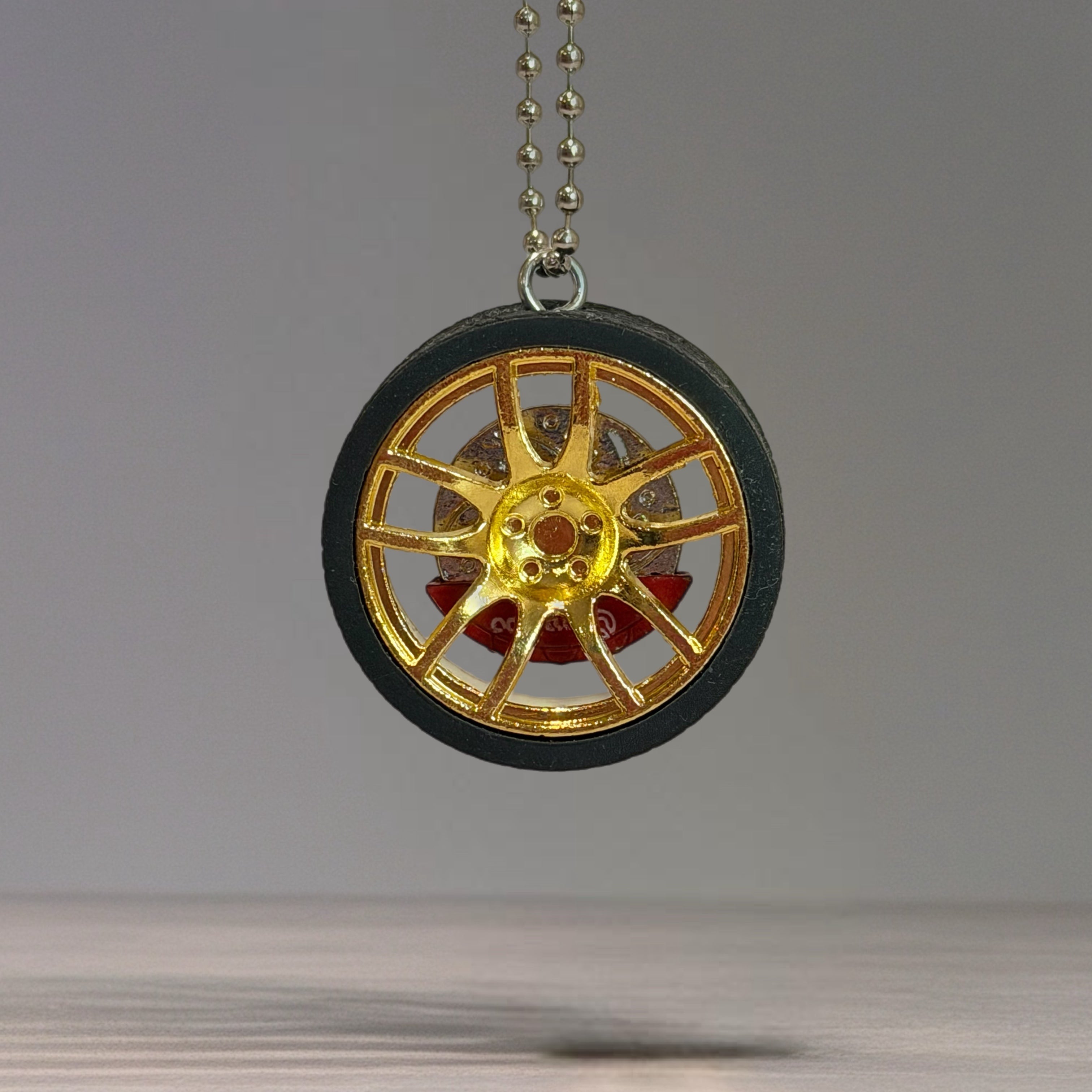 Racecar Wheel Charm - Tumbler Handle Charm