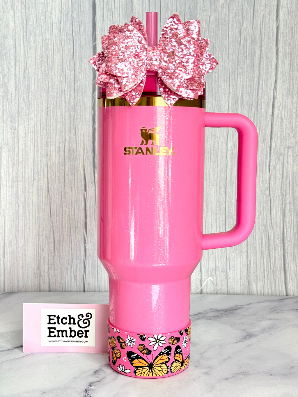 Pink BUTTERFLIES  Boot