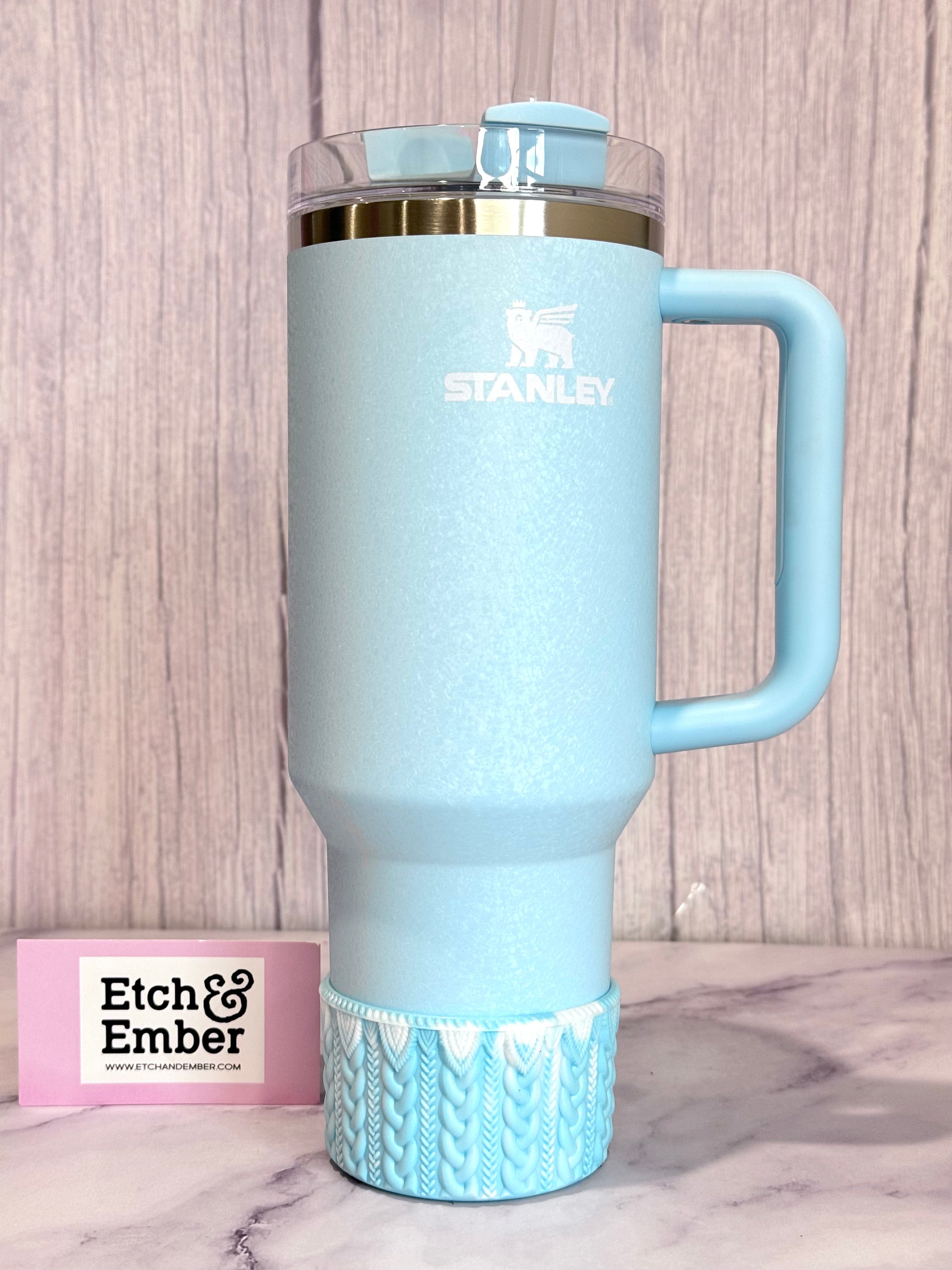 Powder Blue Shimmer Remix MACRAME  Boot