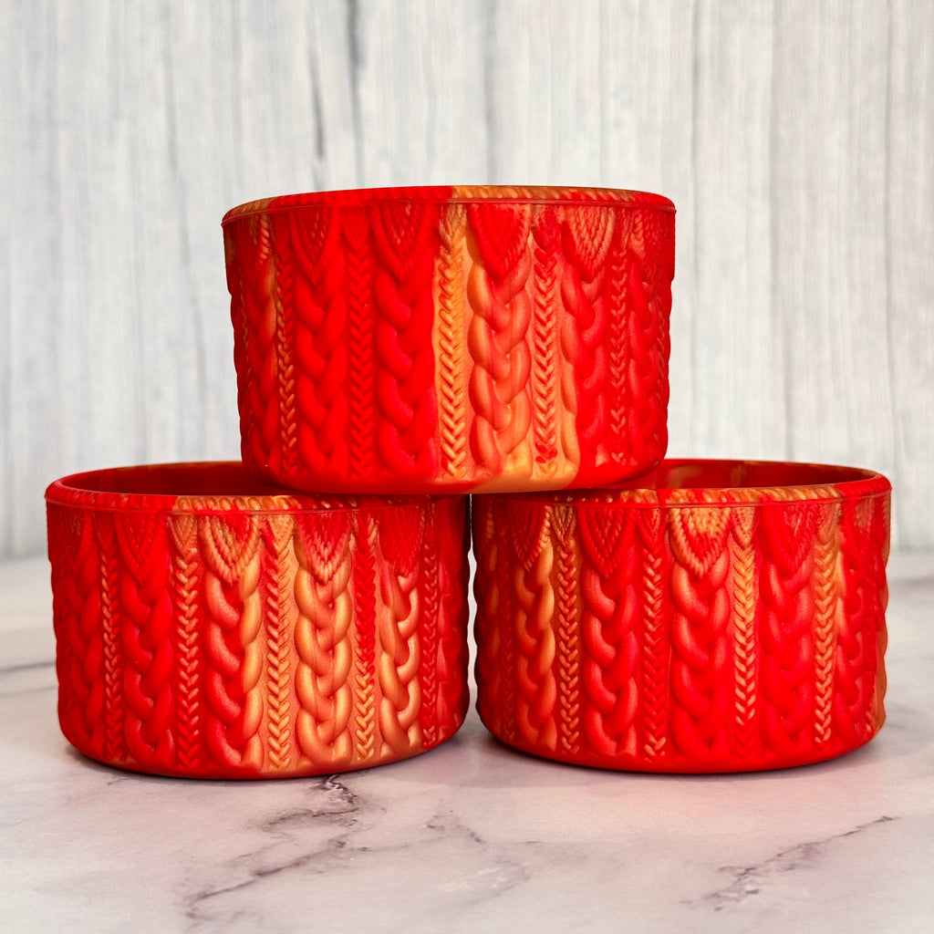 Scarlet & Gold MACRAME  Boot