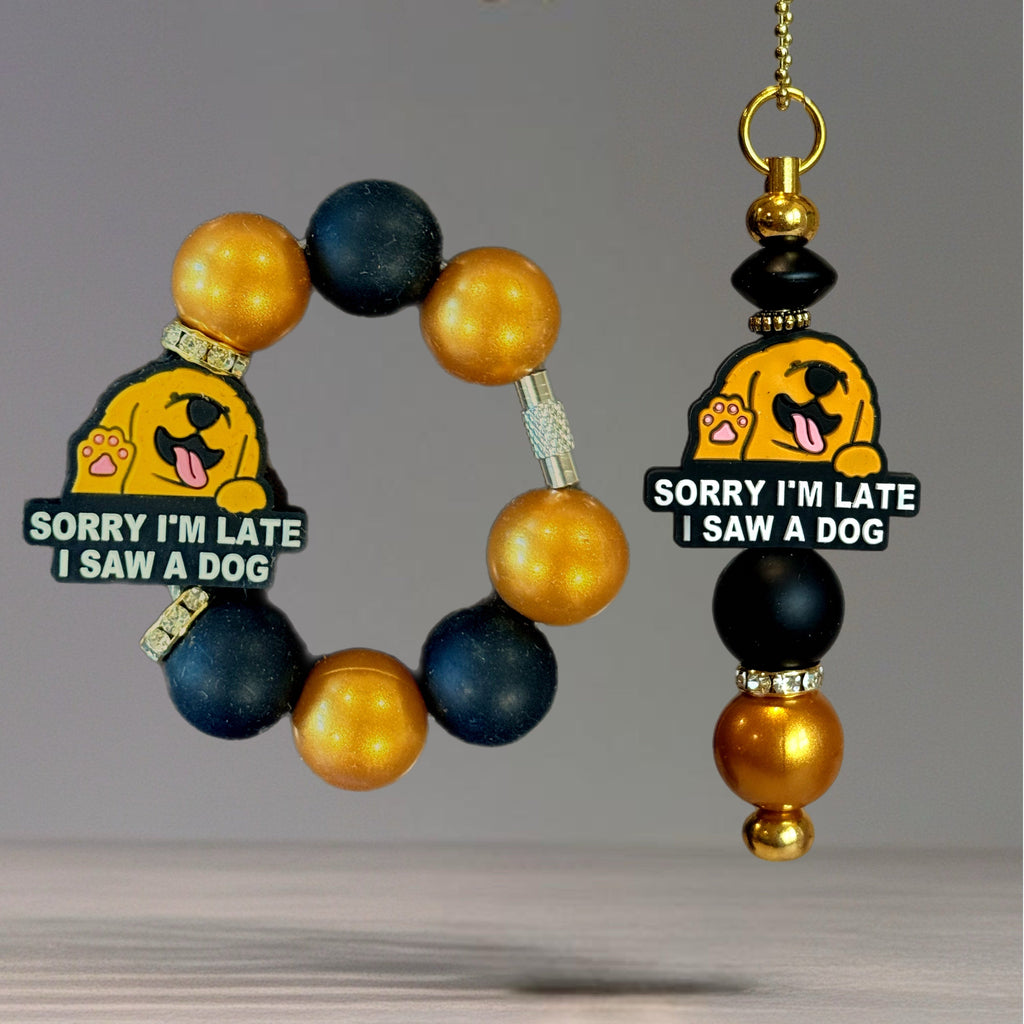 Dog Lover Bracelet - Tumbler Handle Charm