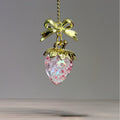 Clear Pink Strawberry Charm - Tumbler Handle Charm