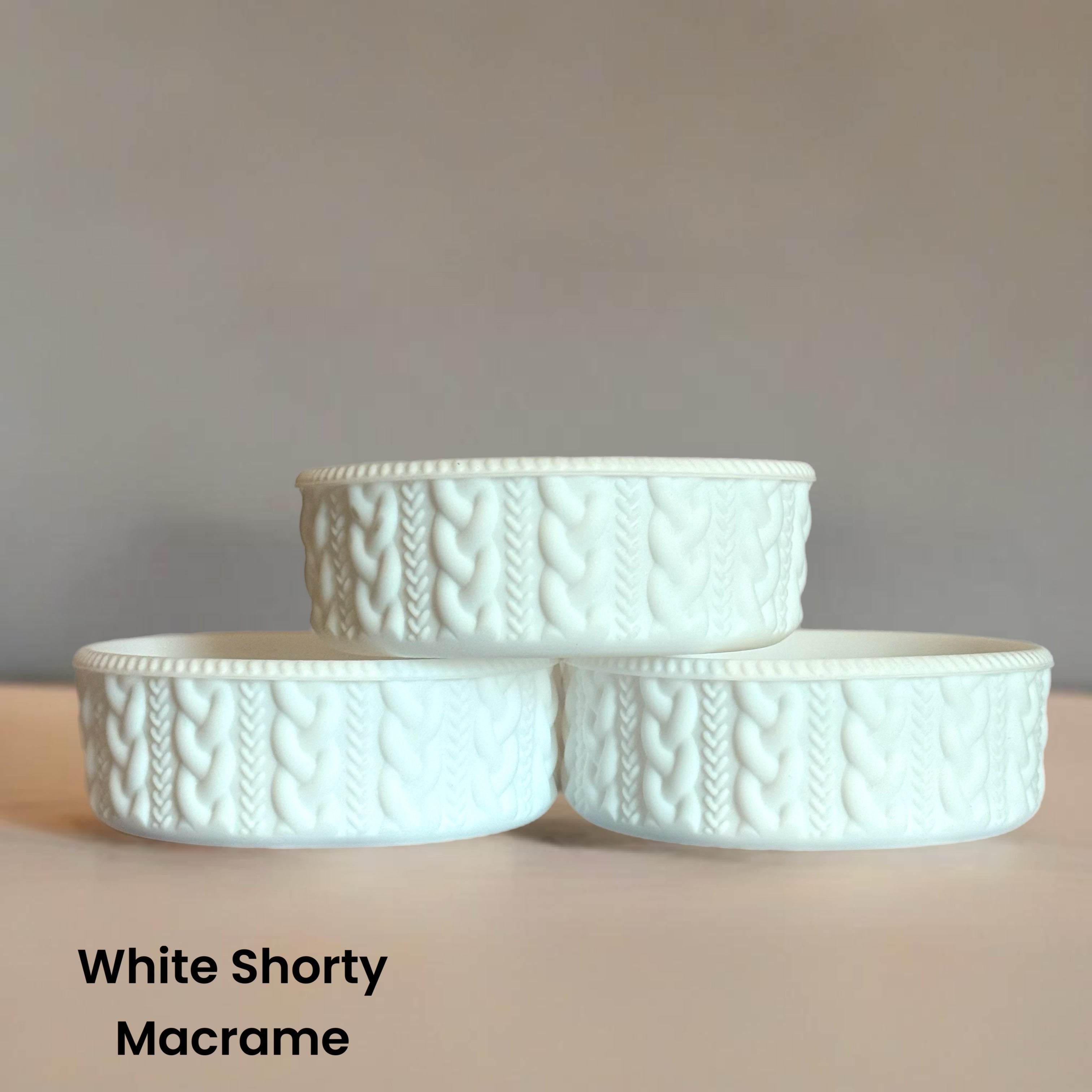 White Shorty Macrame  Boot