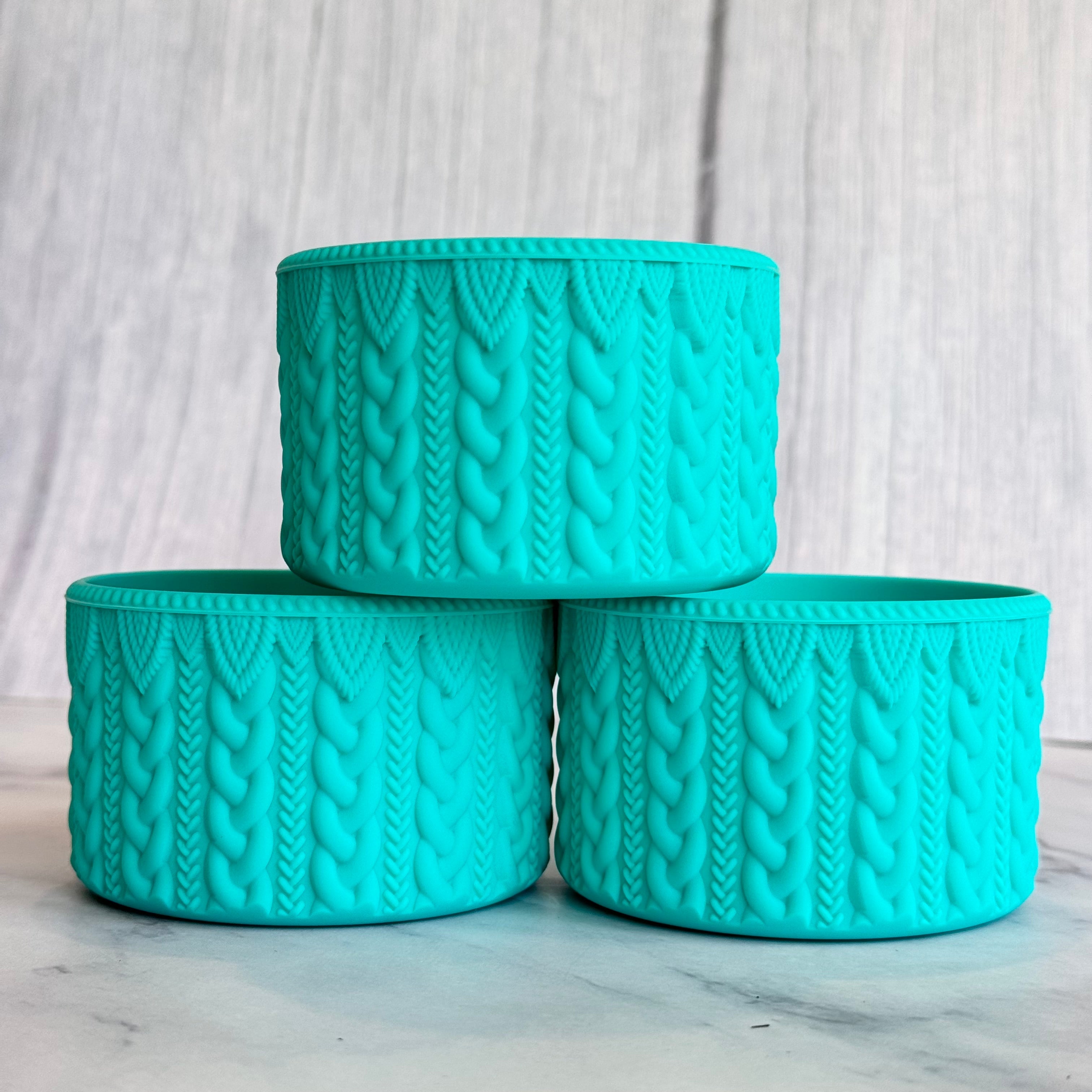 Opal Blue MACRAME  Boot
