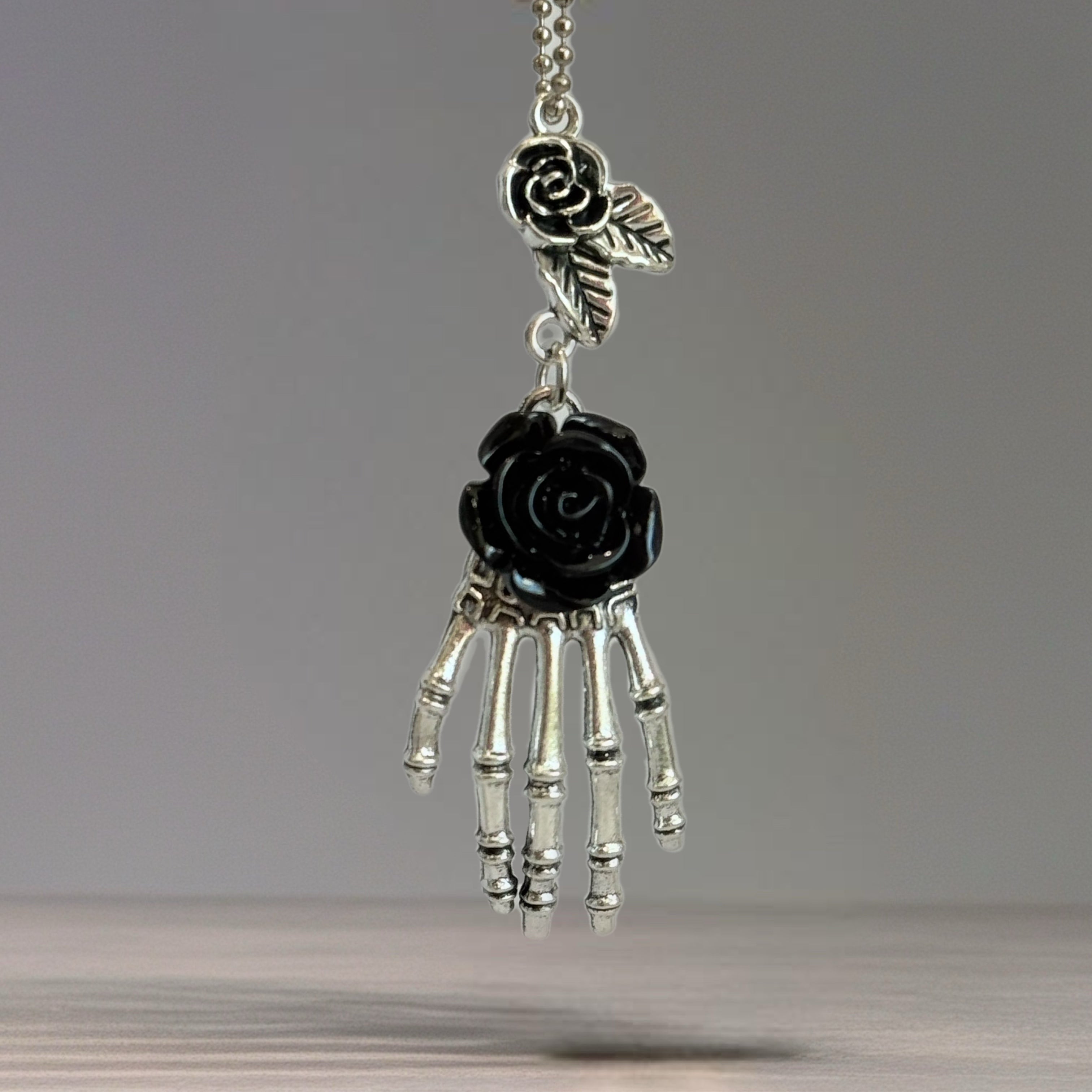 Deadly Damask Skeleton Charm - Tumbler Handle Charm