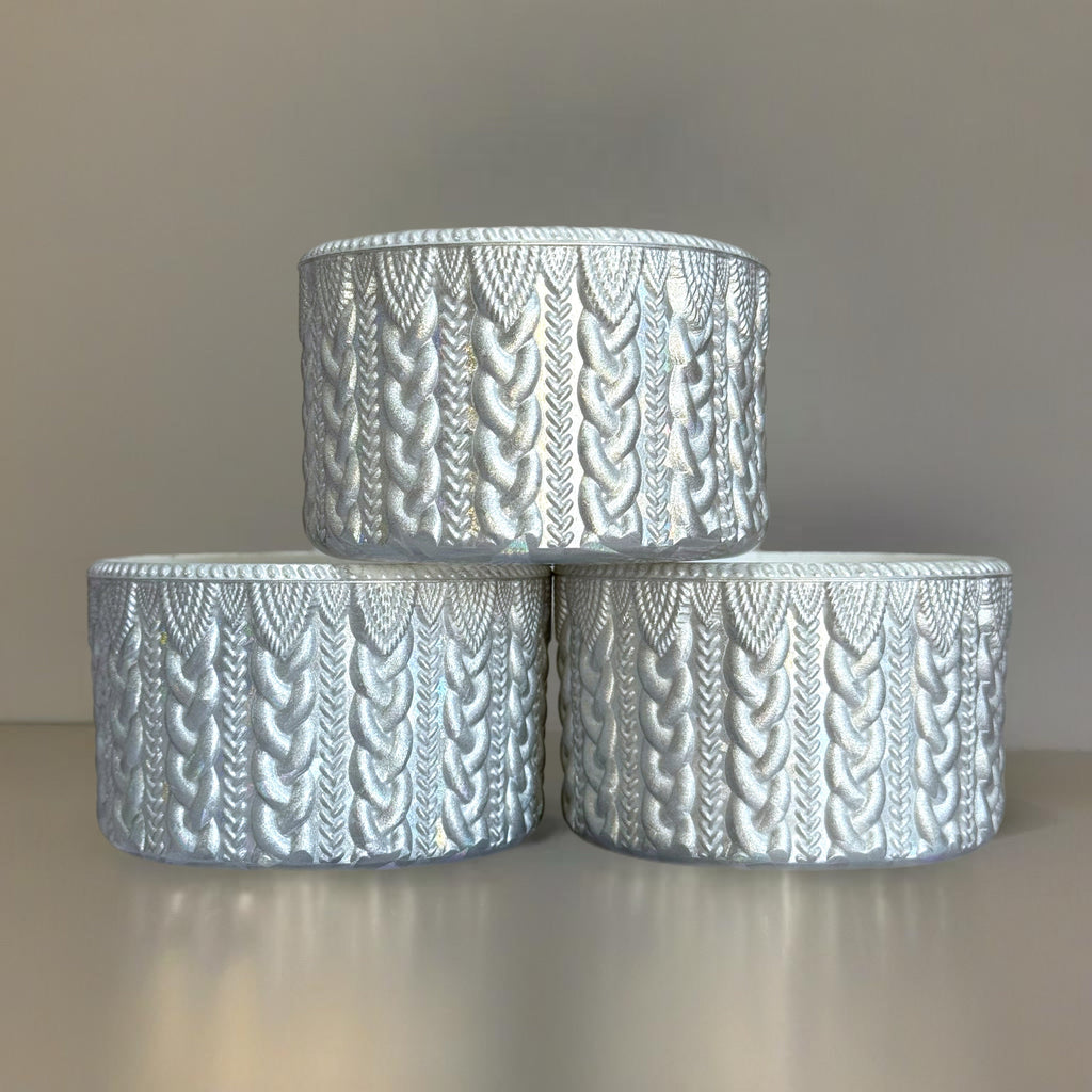 Silver Holographic Metallic MACRAME  Boot