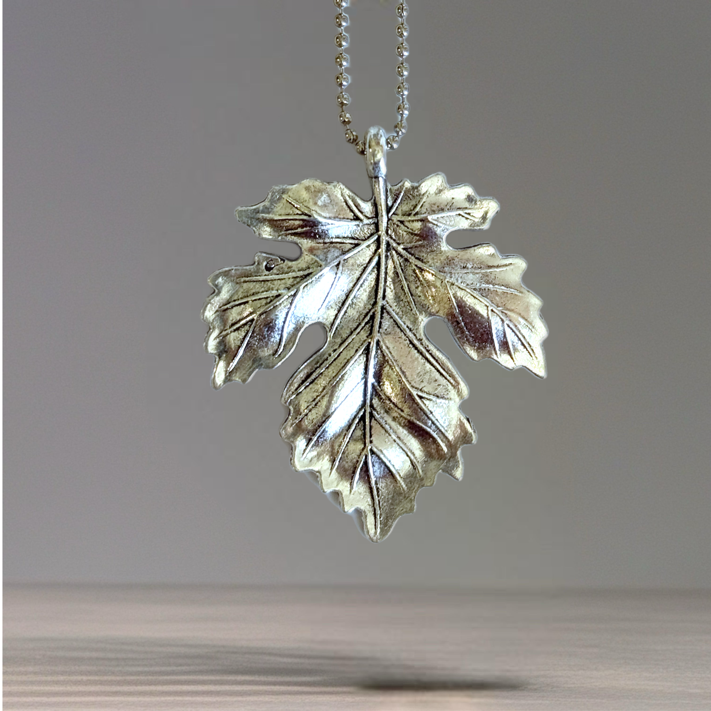 Metal Fall Leaf Charm - Tumbler Handle Charm