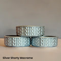 Silver Shorty Macrame  Boot