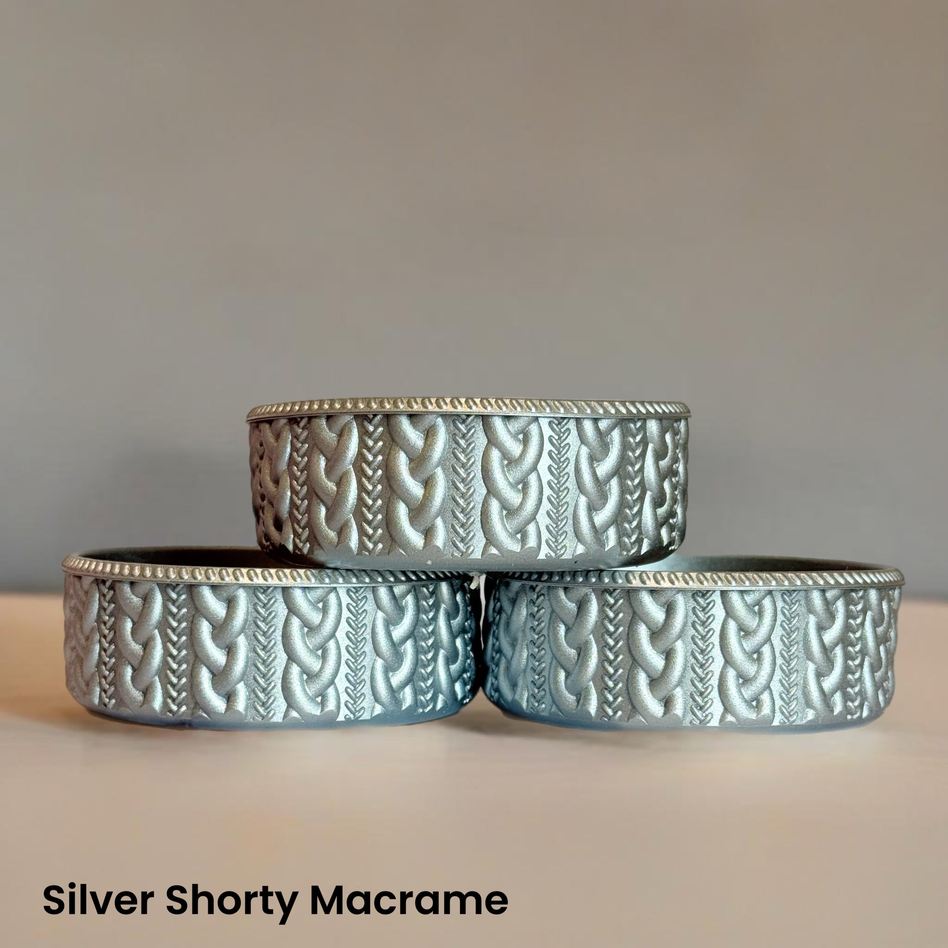Silver Shorty Macrame  Boot