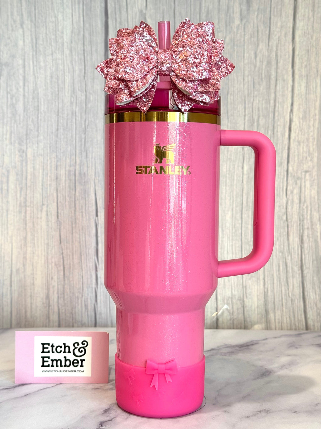 Hot Pink Mini Bows  Boot