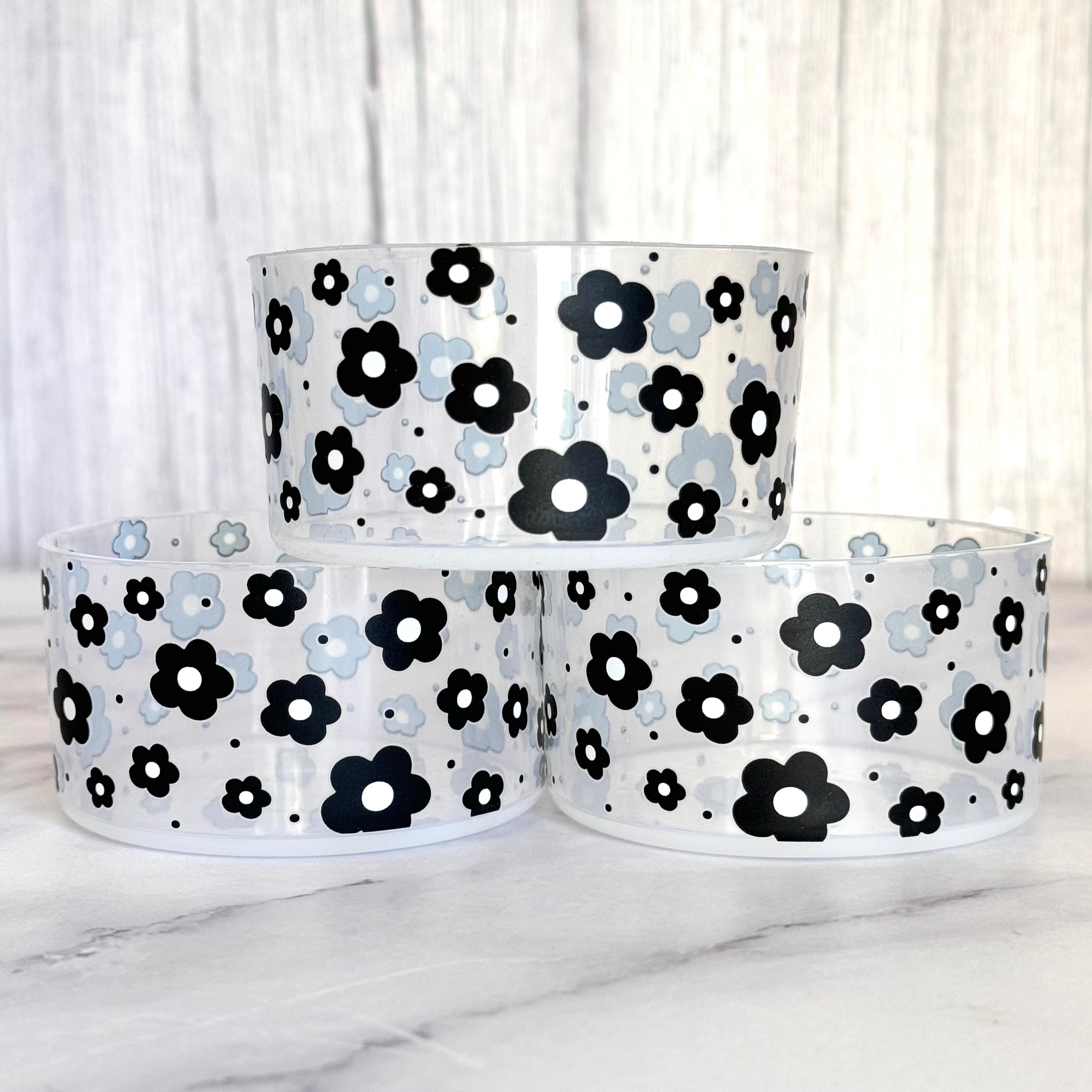 CLEAR BLACK DAISIES  Boot