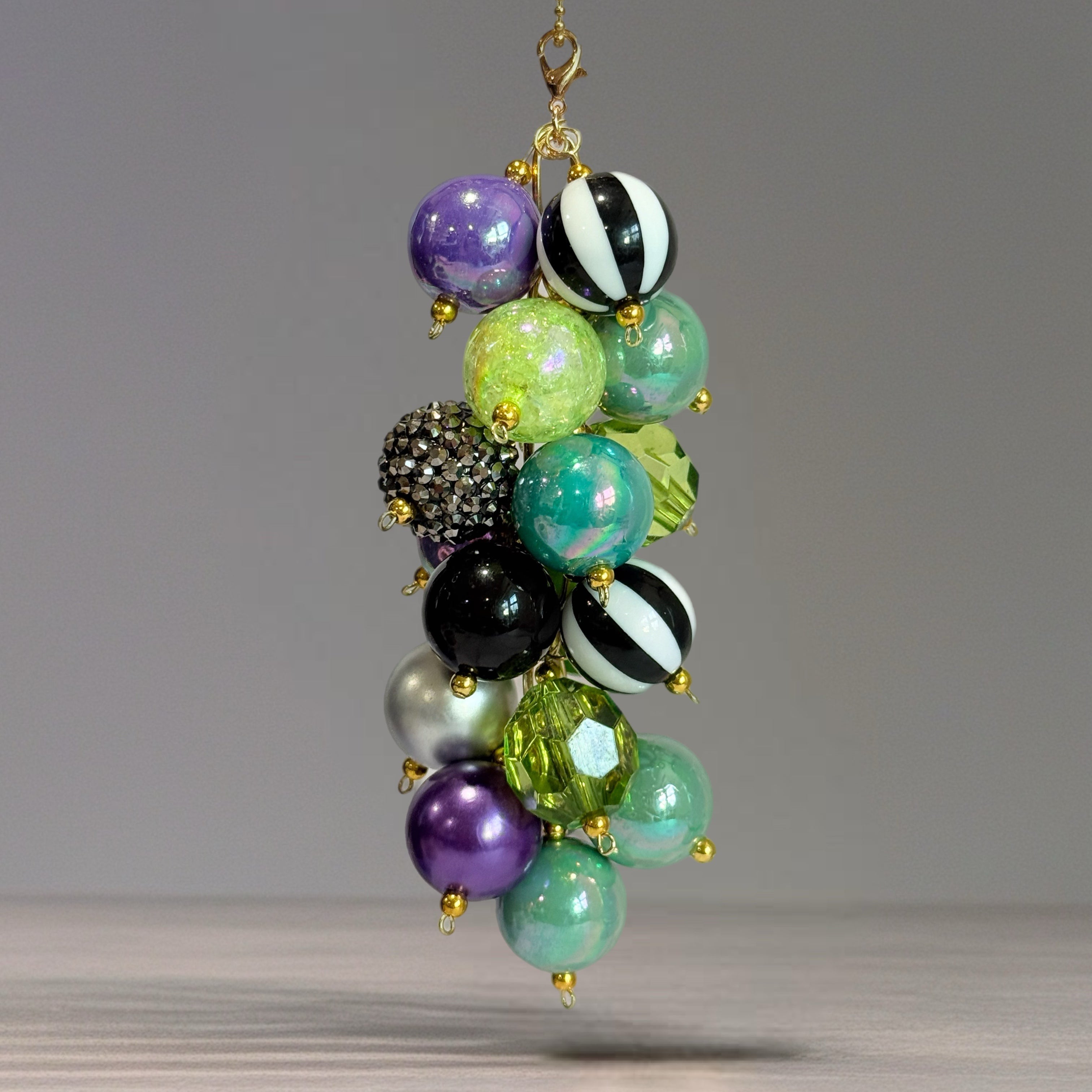 Striped Spooky Bauble Charm - Tumbler Handle Charm