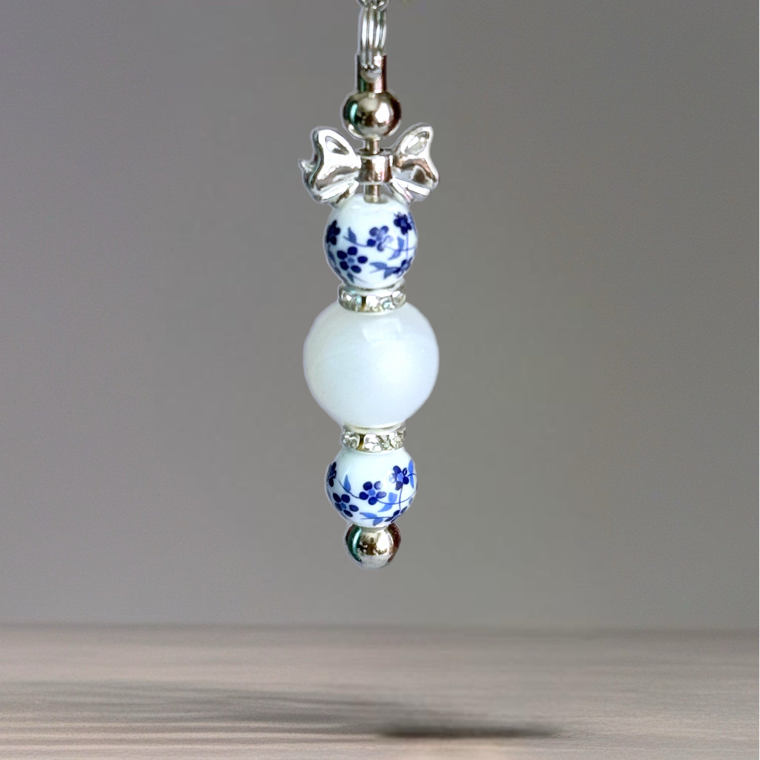 Winter Ice Floral Charm - Tumbler Handle Charm