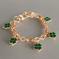 Lucky Clover Deluxe Tumbler Charm Necklace