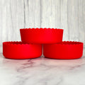Red 3.25” Scalloped Shorty  Boot