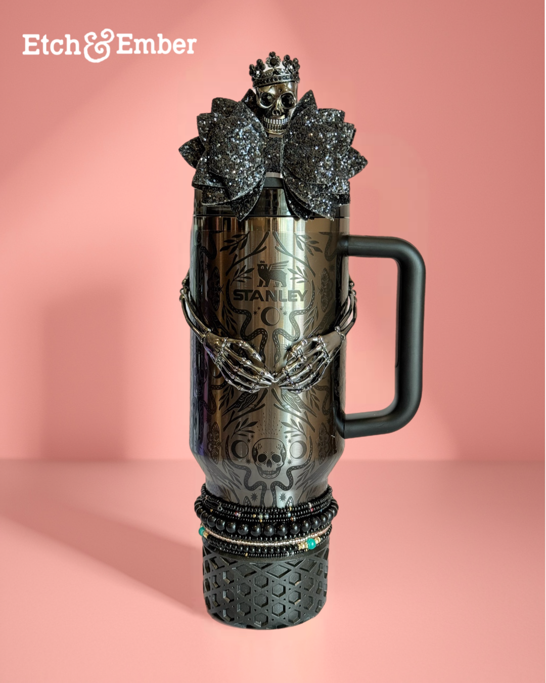 Royal Skull Deluxe Straw Topper
