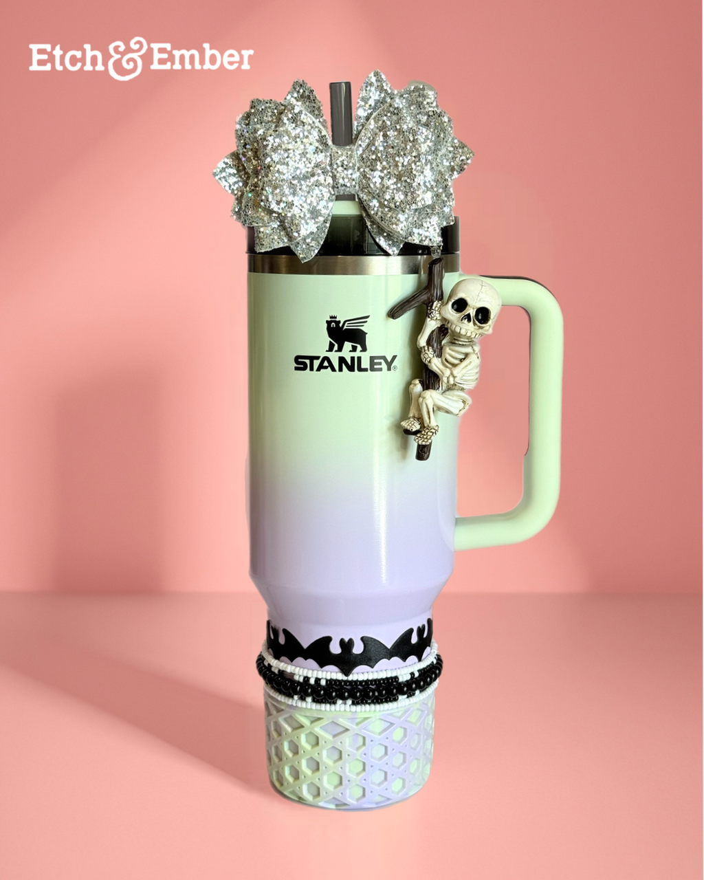 Skeleton ‘Hang On’ Charm - Tumbler Handle Charm *Limited*