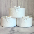 White Mini Bows  Boot