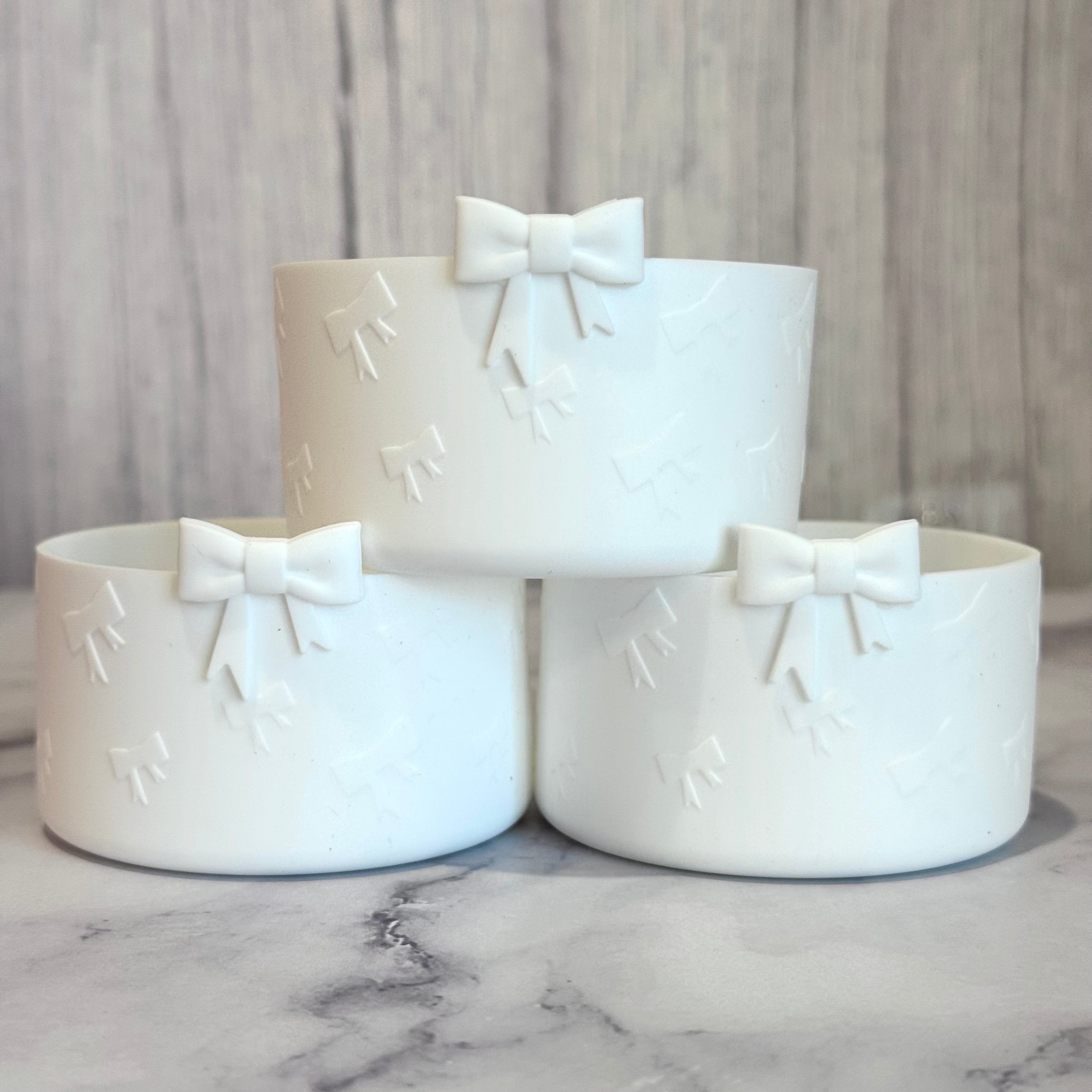 White Mini Bows  Boot