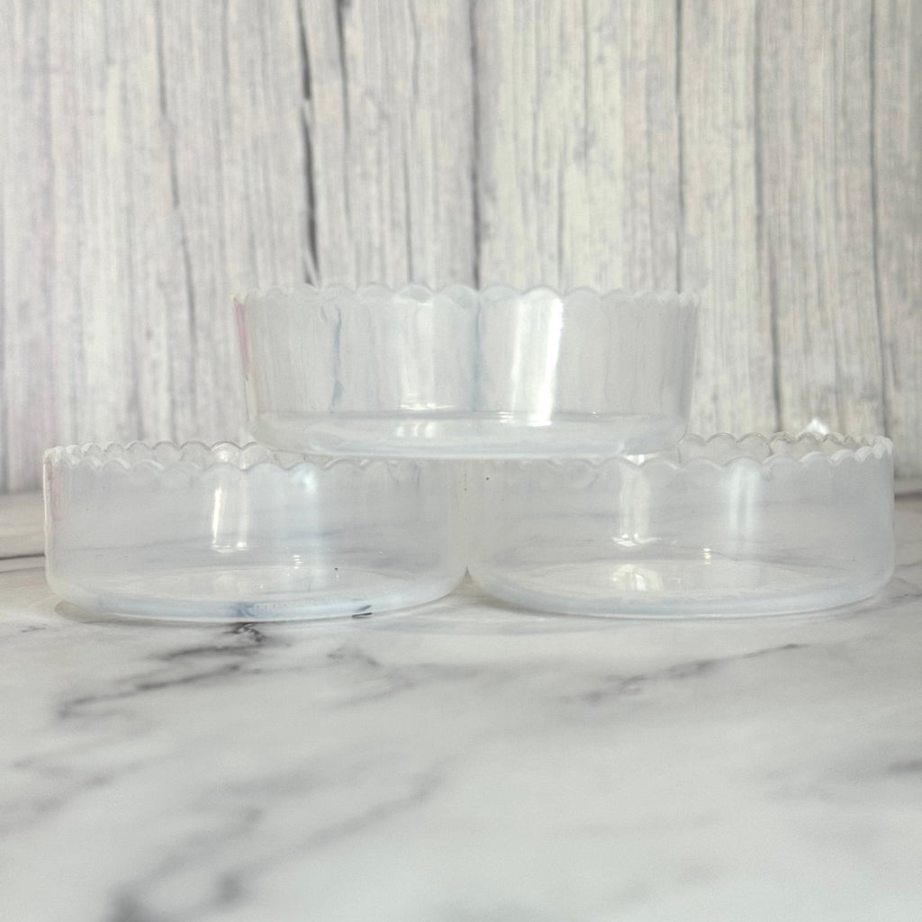 CLEAR 3.25” Scalloped Shorty  Boot
