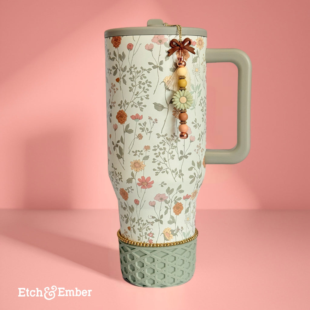 Autumn Bloom Charm - Tumbler Handle Charm
