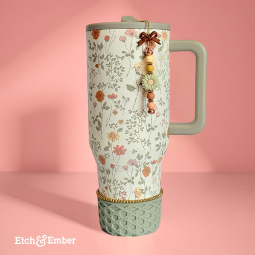 Autumn Bloom Charm - Tumbler Handle Charm