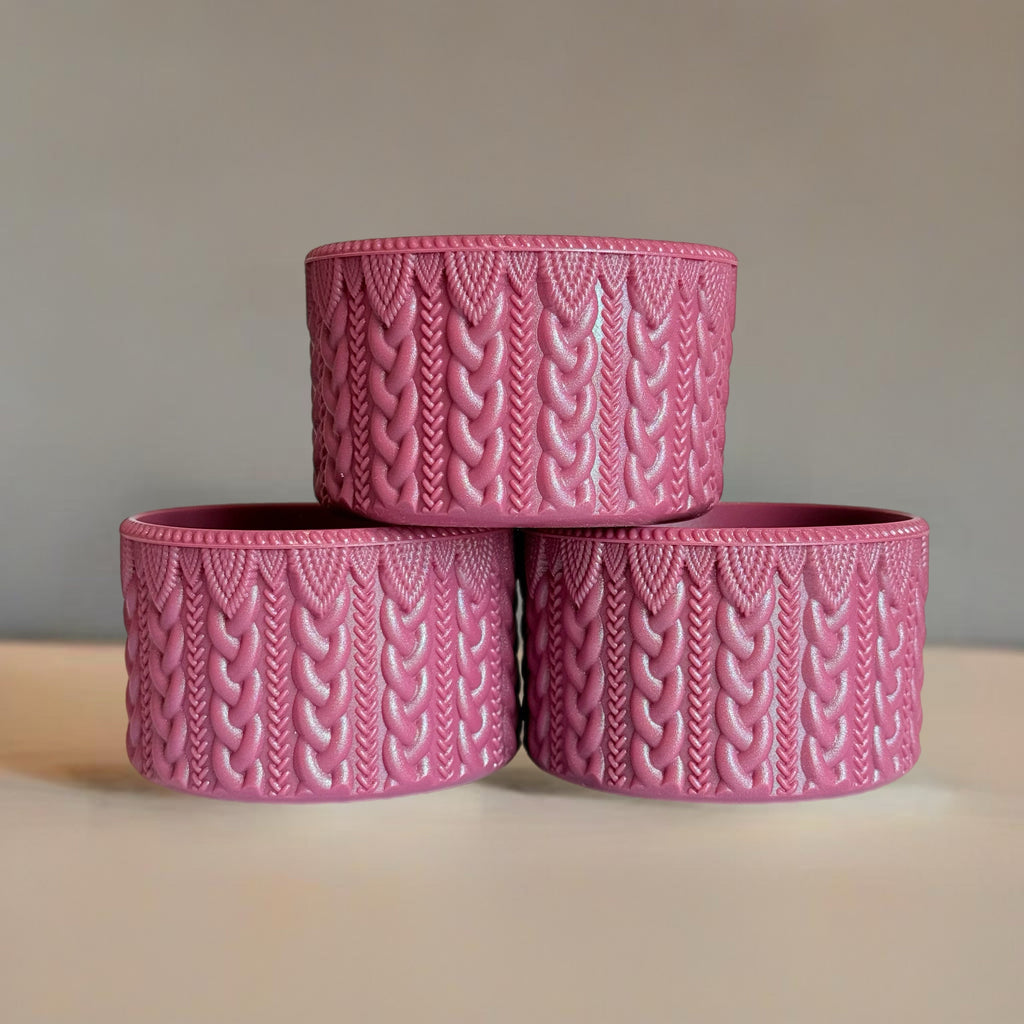 Deep Mauve Shimmer MACRAME  Boot