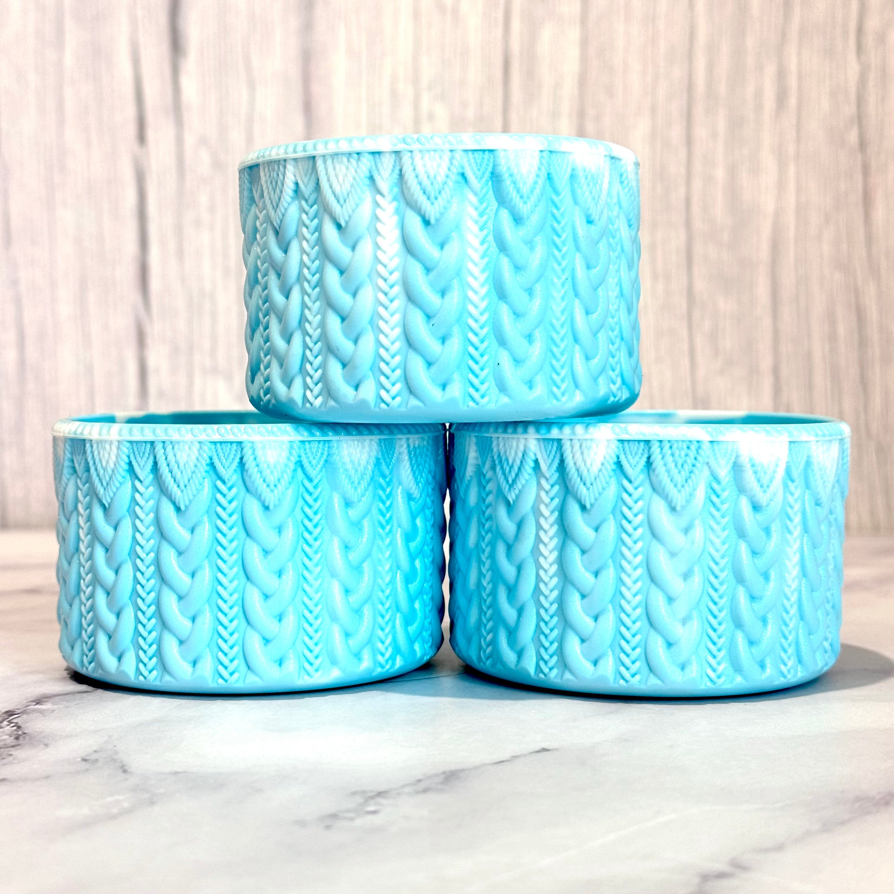 Powder Blue Shimmer Remix MACRAME  Boot
