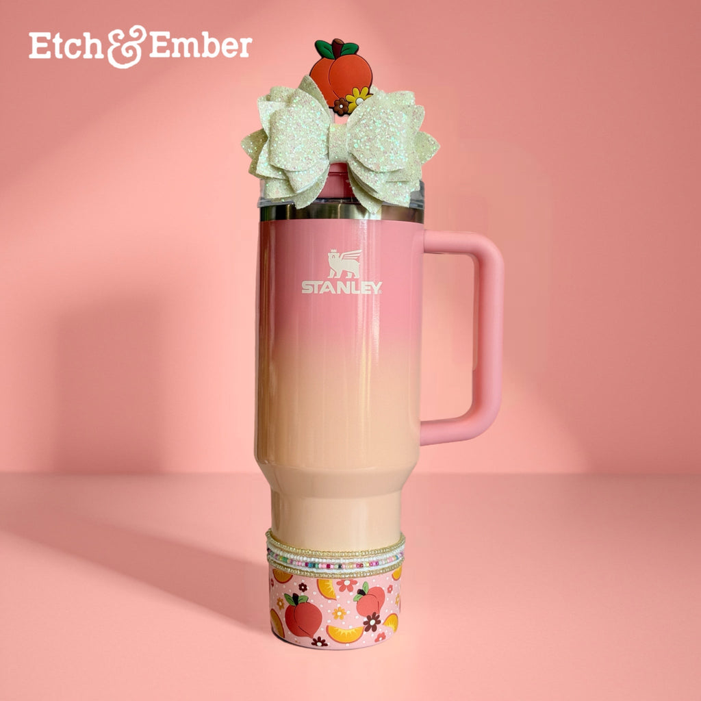 Sweet Peach Charm - Tumbler Handle Charm