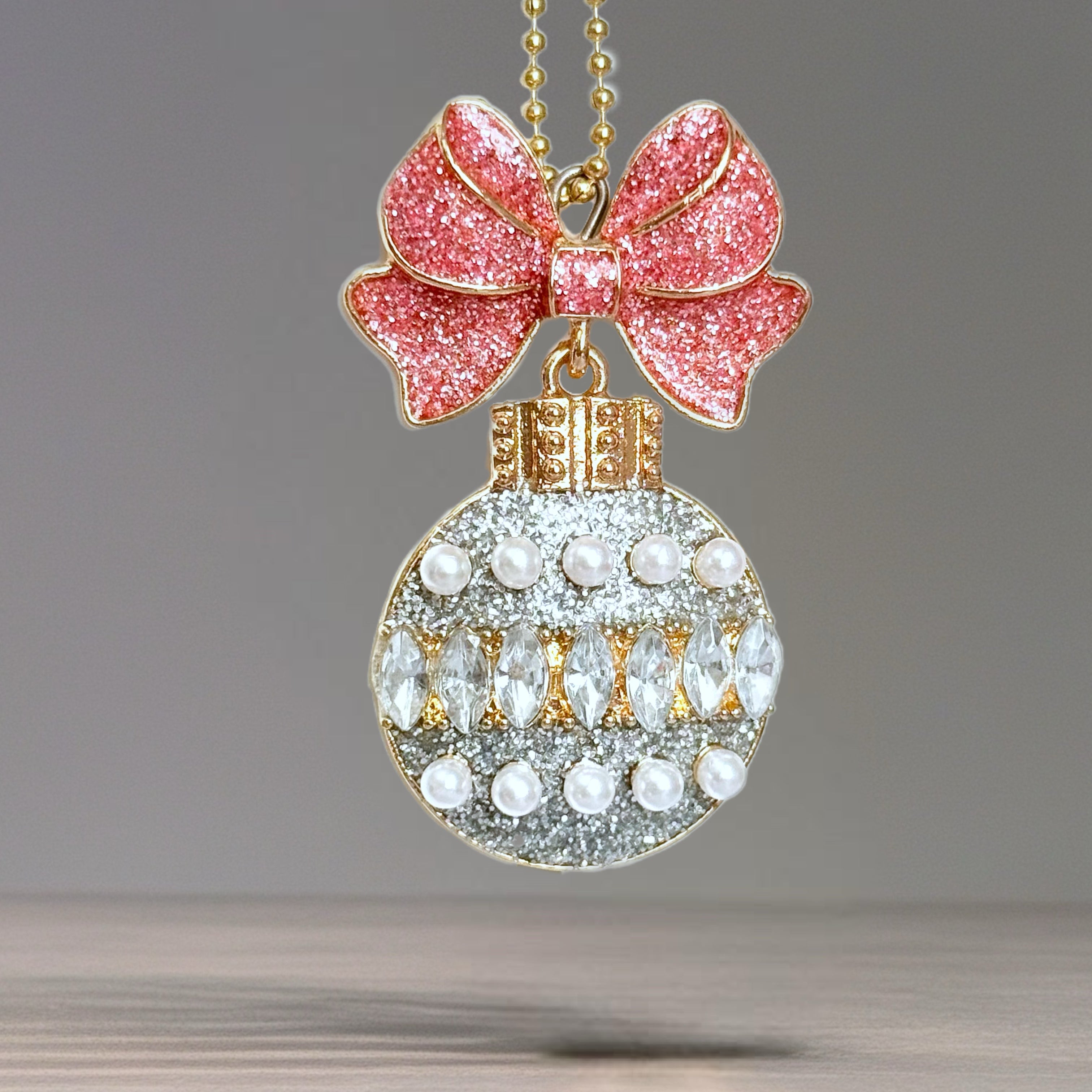 Baby Bow Christmas Charm - Tumbler Handle Charm