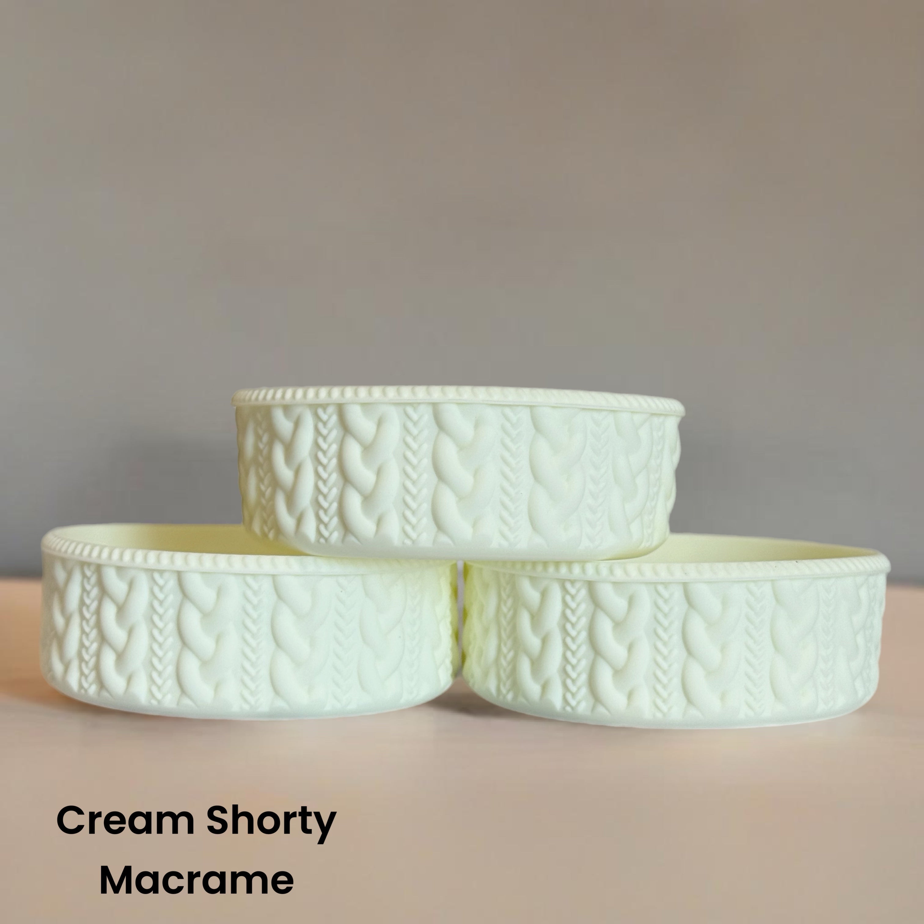 Cream Shorty Macrame  Boot