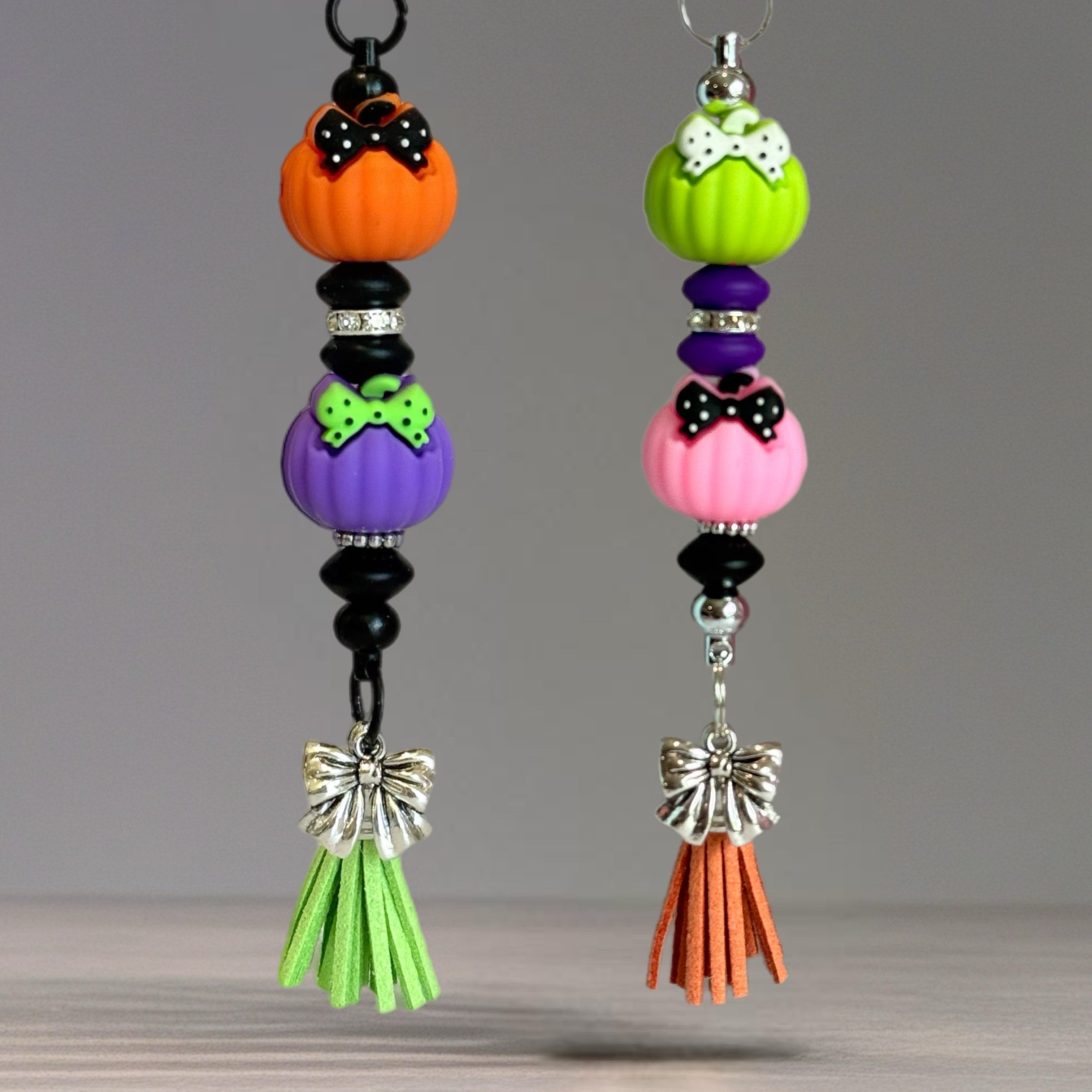 Halloween Pumpkin Bar Charm - Tumbler Handle Charm
