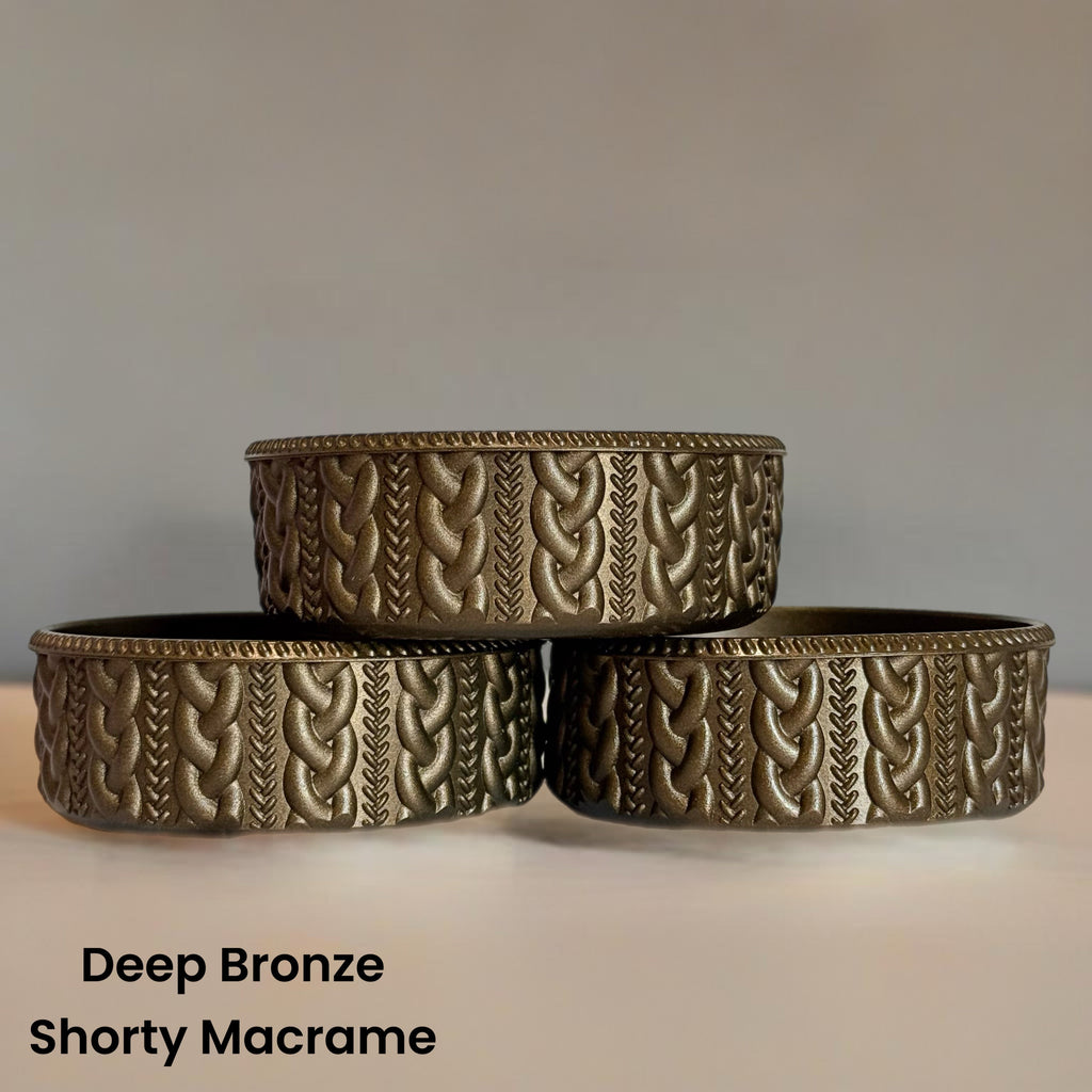 Deep Bronze Shorty Macrame  Boot
