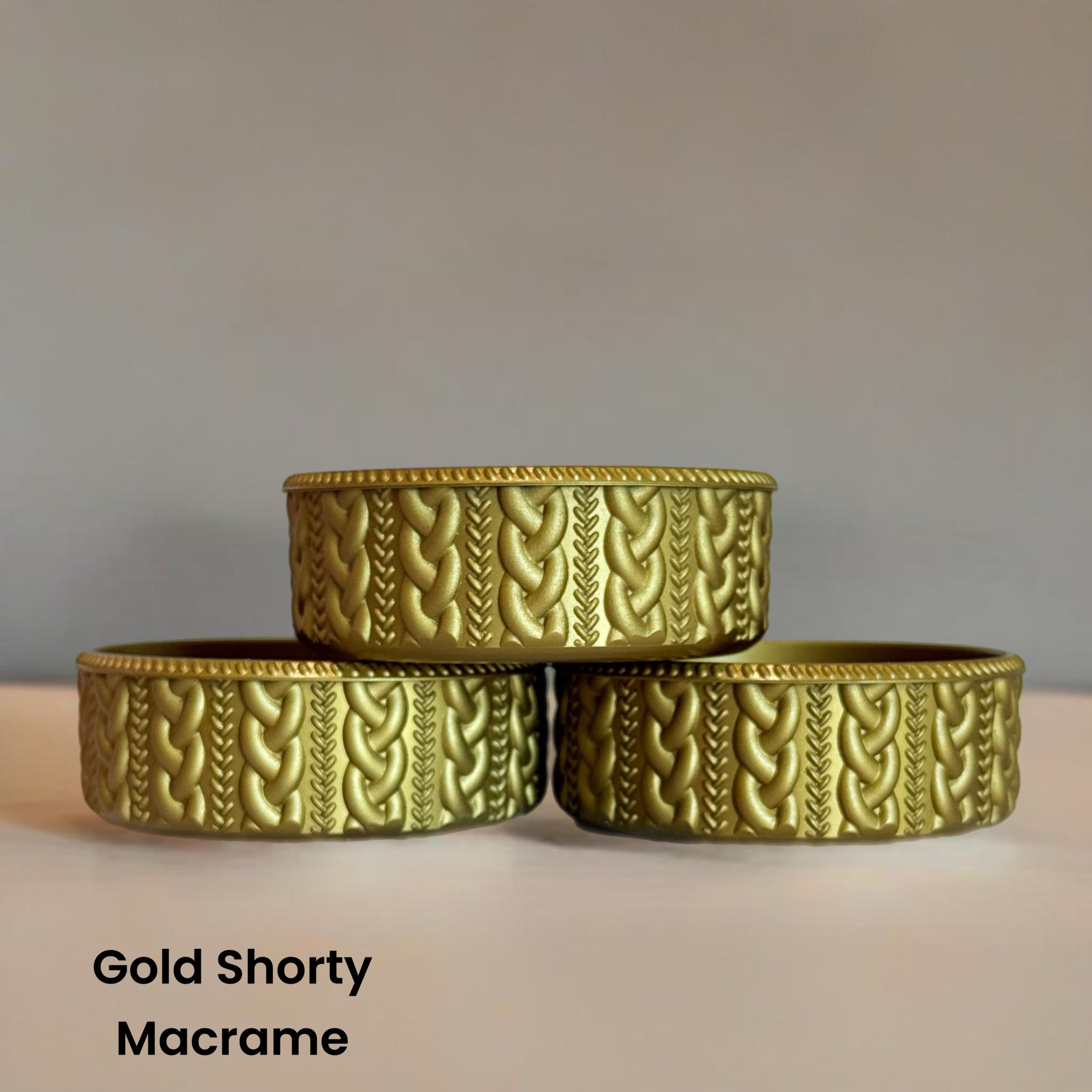 Gold Shorty Macrame  Boot