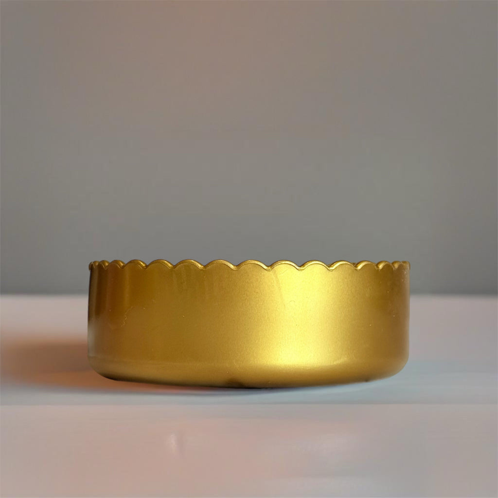 Bronze Metallic 3.25” Scalloped Shorty  Boot