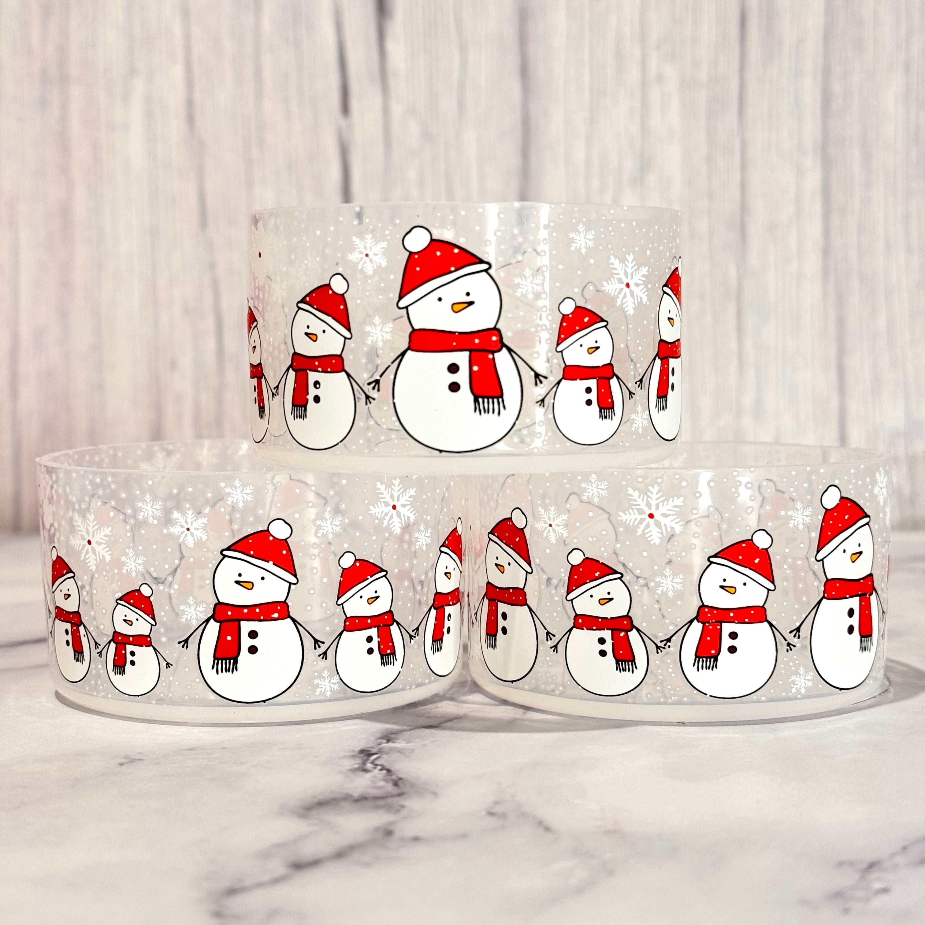 Clear Snowmen  Boot