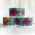 Rainbow Leopard  Boot- pink, green, blue, yellow NEW!