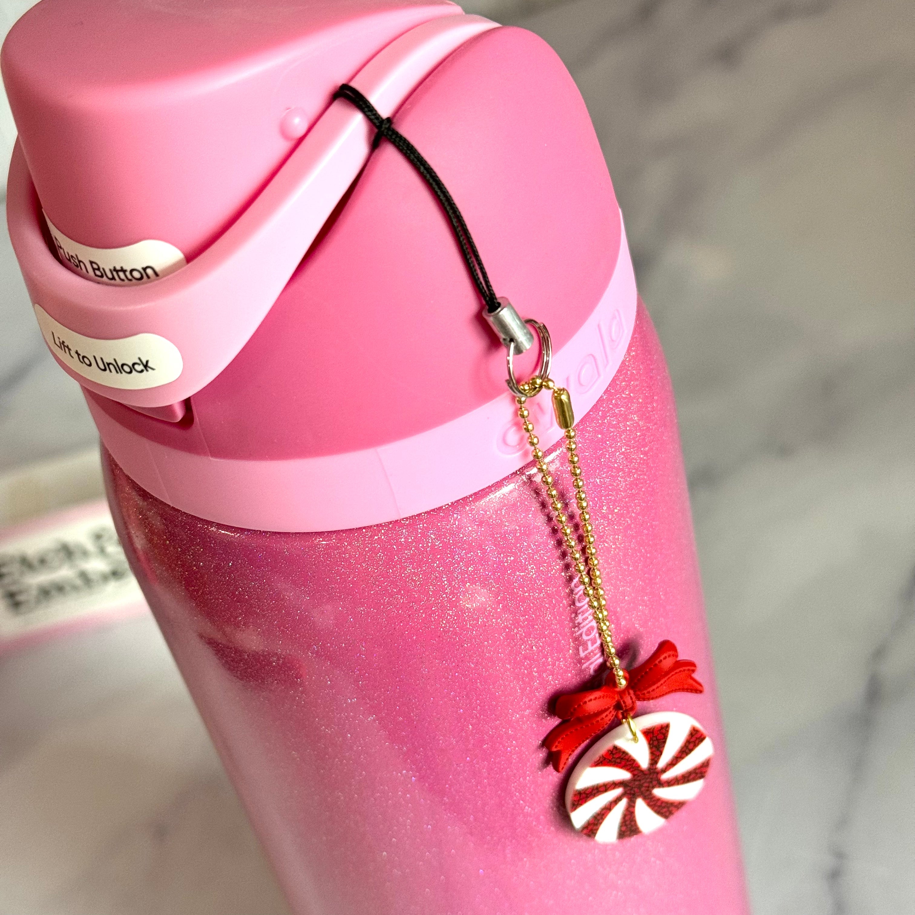 Black Tumbler Charm Adapter for Flip Straws & Handles