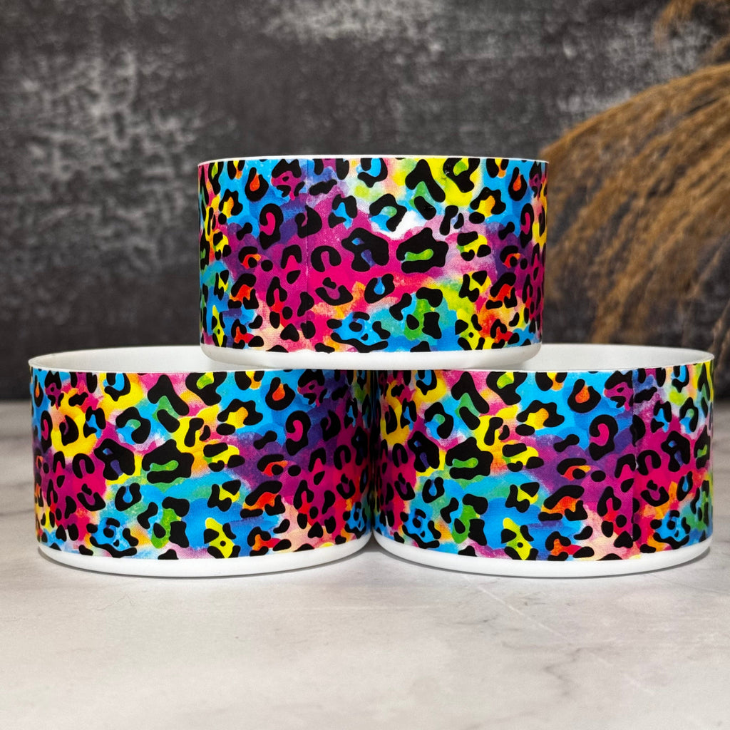 Rainbow Leopard  Boot- pink, green, blue, yellow NEW!