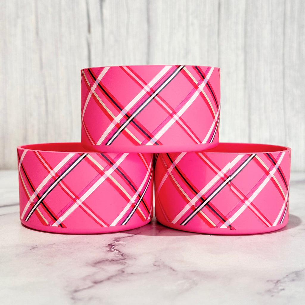 Pink PLAID  Boot