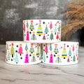 WHITE CHRISTMAS TREES  Boot  NEW! pink white