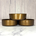 Deep Bronze Metallic 3.25” Scalloped Shorty  Boot
