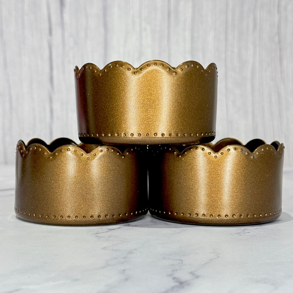 Deep Bronze Metallic Scallop  Boot