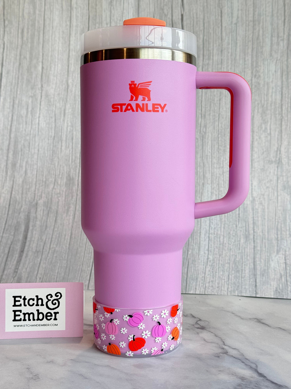 Floral Pink Pumpkins  Boot