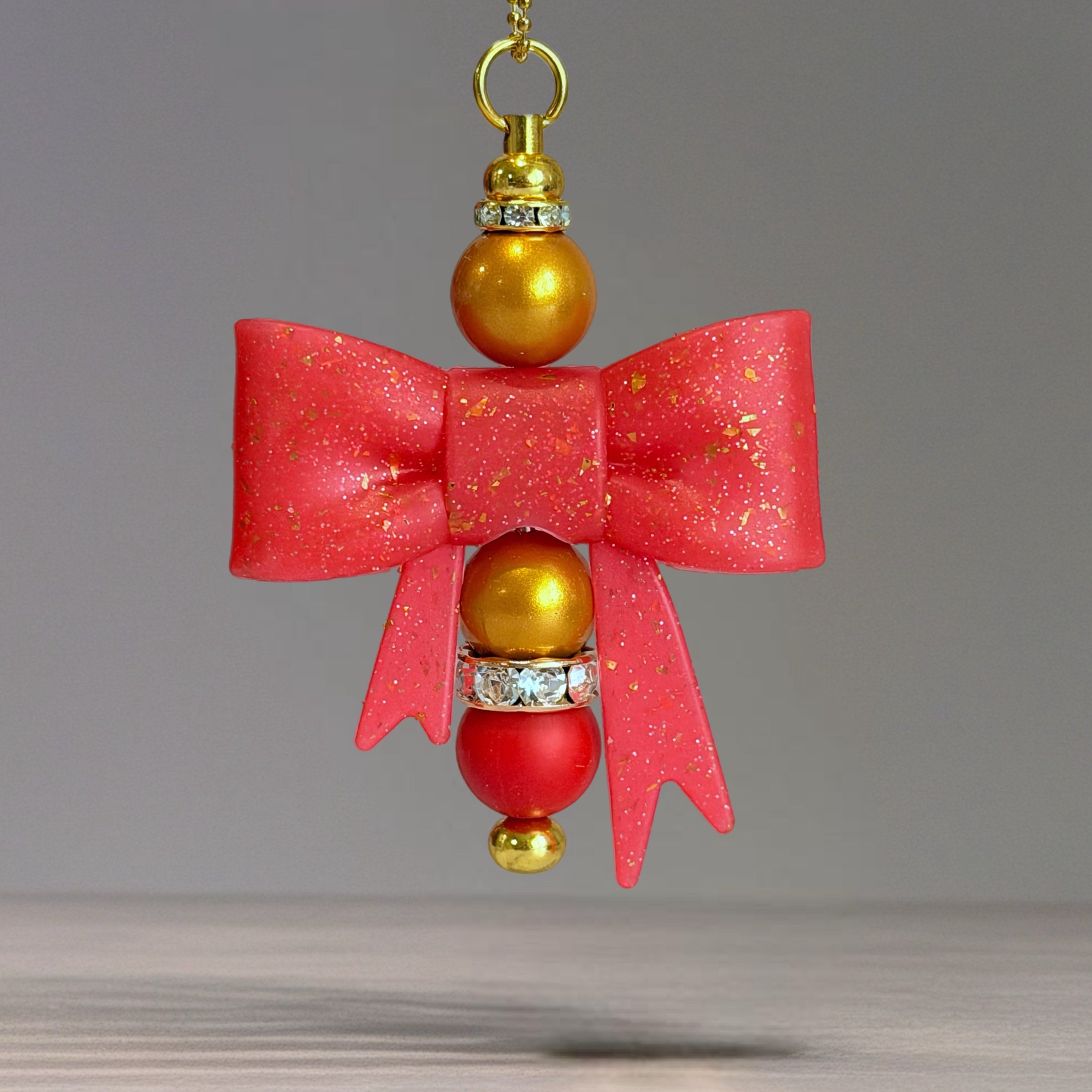 Holly Luxe 3D Bow Charm - Tumbler Handle Charm